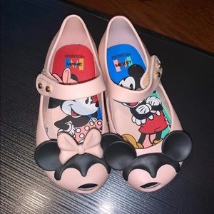 Mini Melissa Shoes - Mini Melissa Pink Mickey & Minnie EUC T7 Mini Melissa Shoes - Mini Melissa Pink Mickey & Minnie EUC T7
